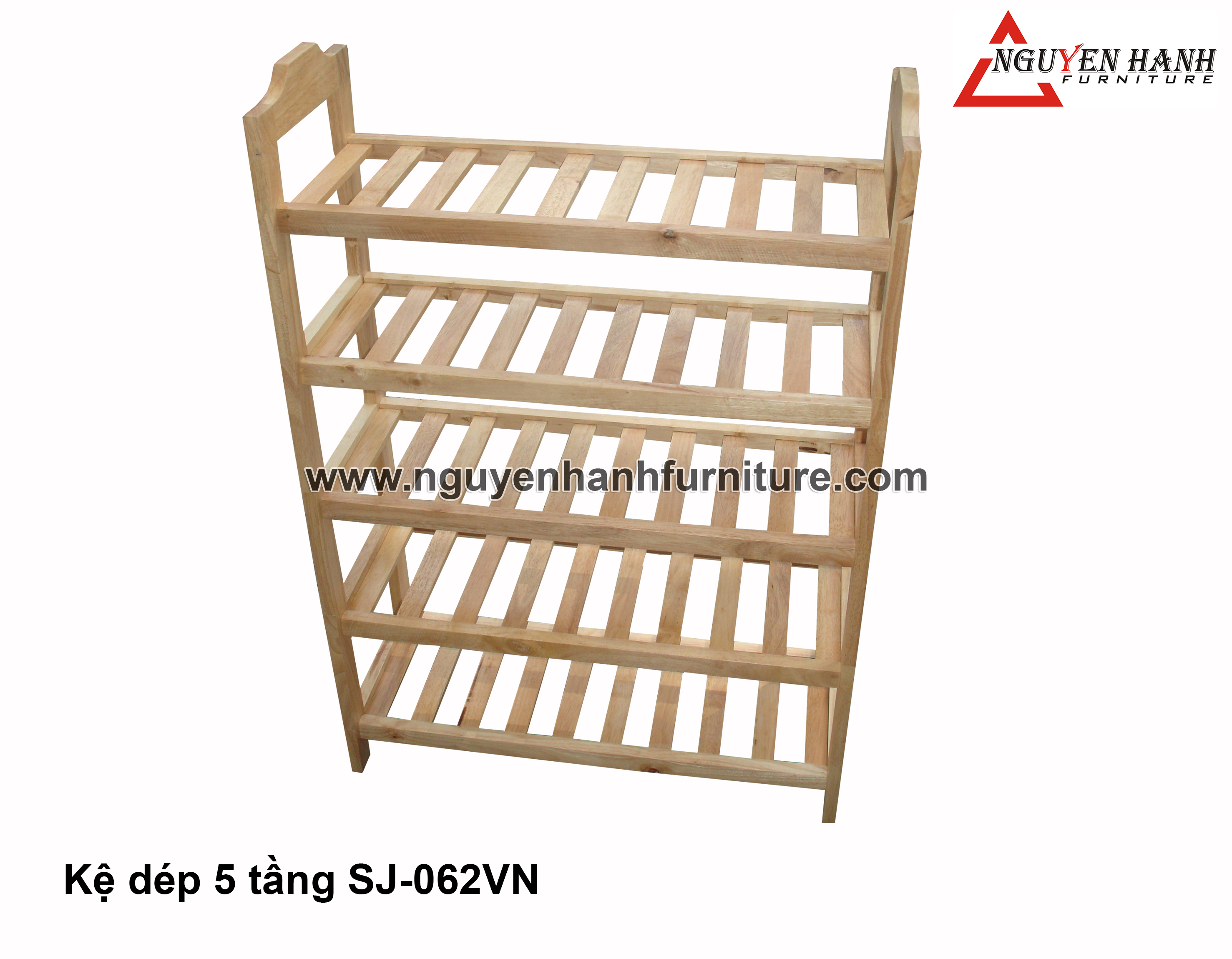 Name product: Shoe shelf with thin blades 5 floor - Dimensions: 100x67x27 cm - Description: Wood natural rubber